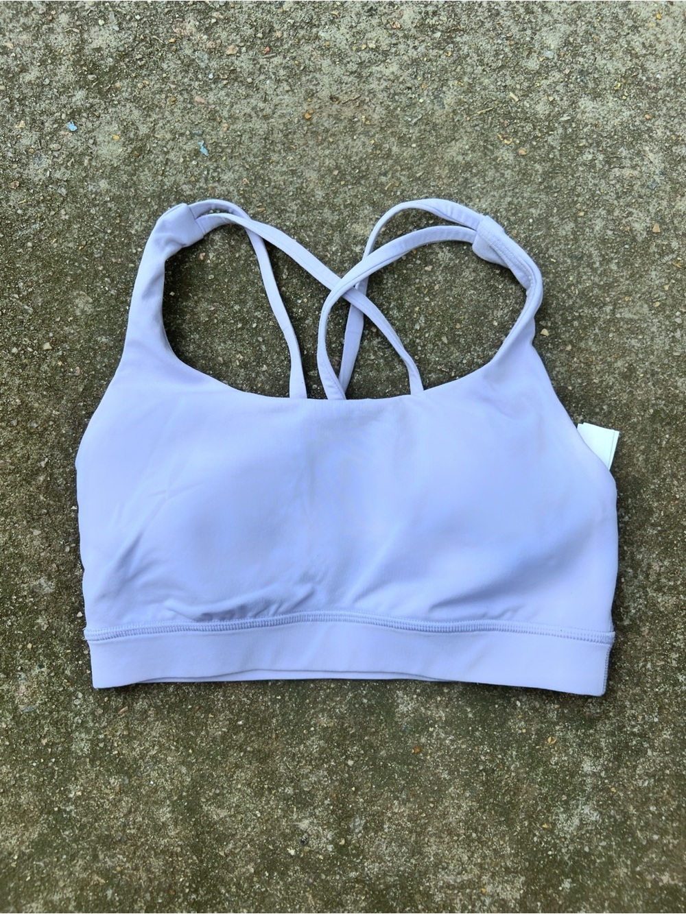 Lululemon Energy Bra Lilac Smoke Light Purple Sports Bra Size 2